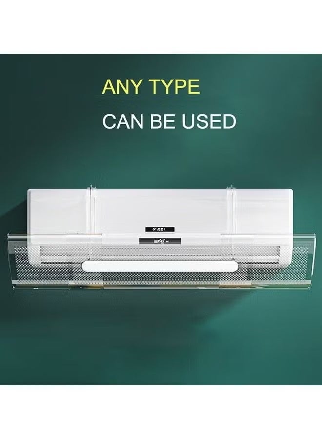 SILADEFU Adjustable AC air Deflector Suitable for Split air conditioners Anti-Blast/Anti-Direct Blowing Baffle Windshield for Home Mini-Split - Image 1